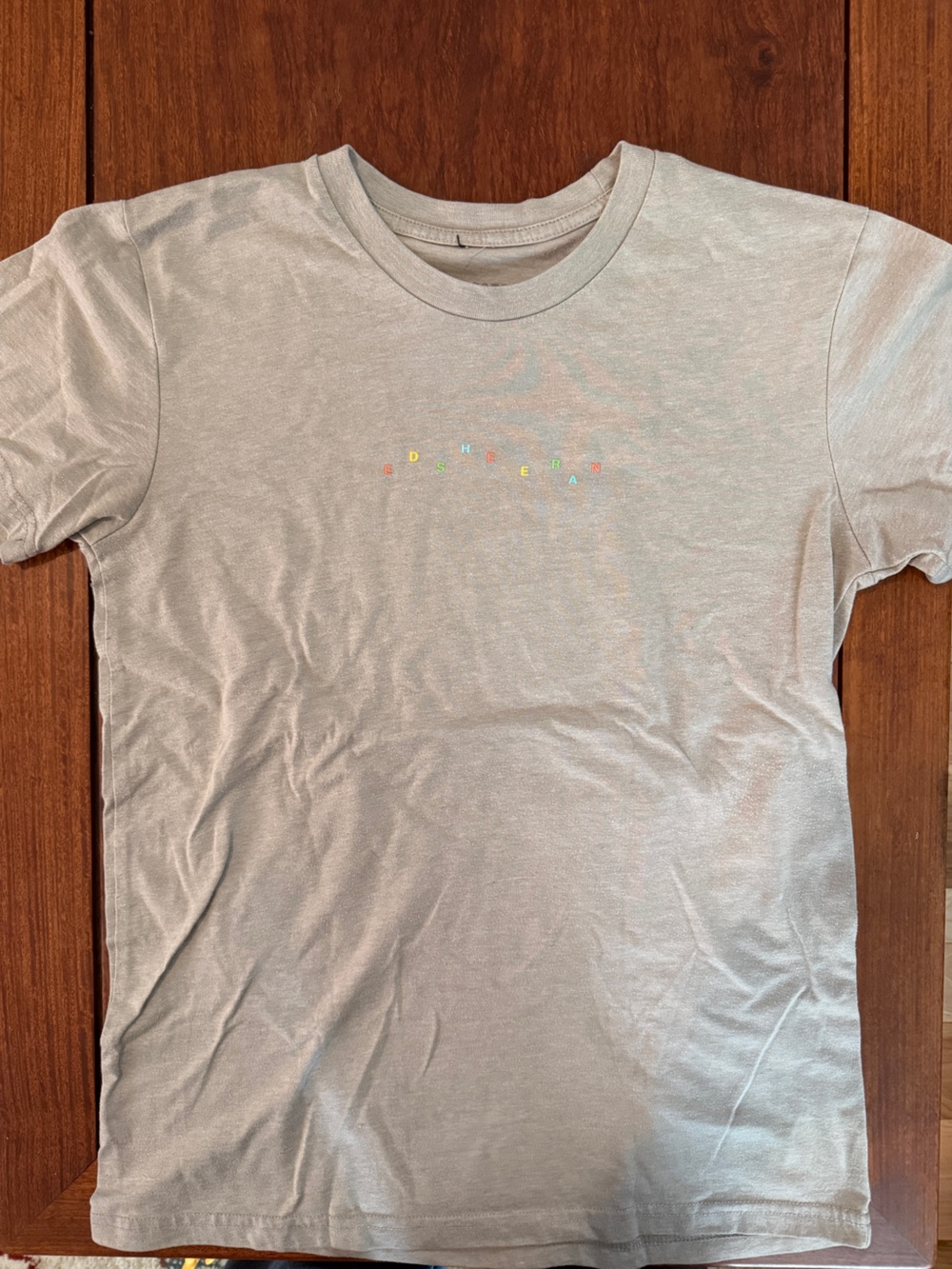 Ed Sheeran Women's Short Sleeve Crewneck Tee in Light Gray